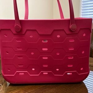 Stylish Red Utility Laundry Tote Bag